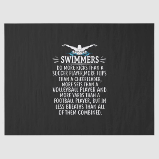 Sterke zwembriem-zwembad voor mannen tissuepapier (Voorkant)