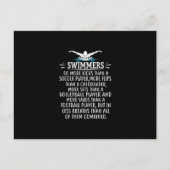 Sterke zwembriem-zwembad voor mannen uitnodiging briefkaart (Voorkant)