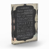 Sterker, braver, Typografie Fotoblokken (Links)