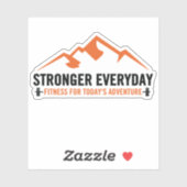 Sterker Dagelijkse Logo Sticker voor Waterfles (Vel)