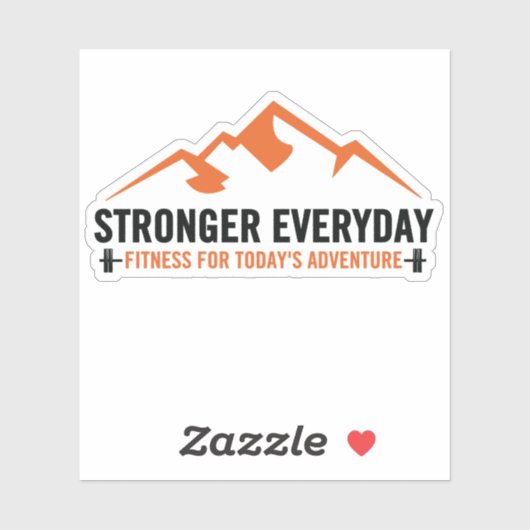 Sterker Dagelijkse Logo Sticker voor Waterfles (Vel)