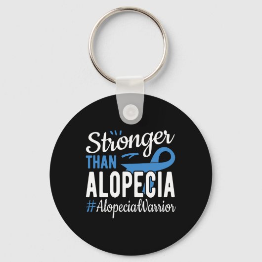 Sterker dan Alopecia Sleutelhanger (Voorkant)