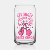 Sterker Dan Borstkanker Blikvorm Glas (Voorkant)