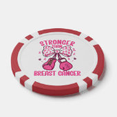Sterker Dan Borstkanker Poker Chips (Enkel)