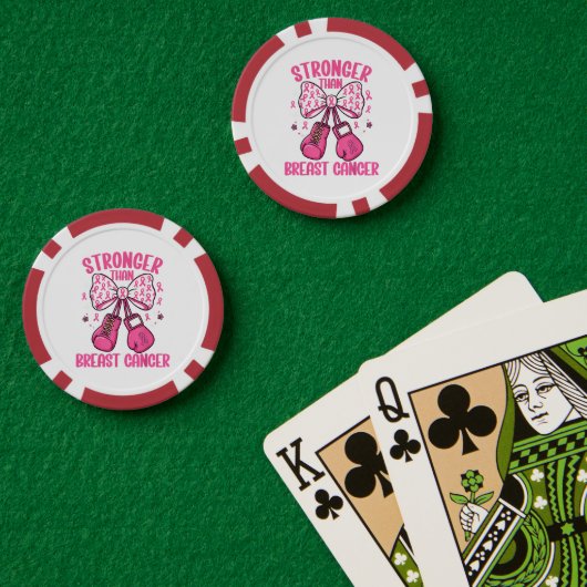 Sterker Dan Borstkanker Poker Chips (Pokertafel (Dubbel))