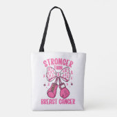 Sterker Dan Borstkanker Tote Bag (Achterkant)
