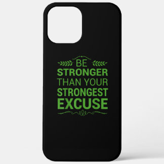 Sterker dan de krachtigste excuses Funny Gym Motiv Case-Mate iPhone Case
