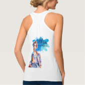 Sterker Dan de Storm Inspirerend Grafisch Werk Tanktop (Achterkant)