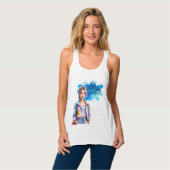 Sterker Dan de Storm Inspirerend Grafisch Werk Tanktop (Volledige Voorkant)