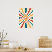 Sterker Dan De Storm Retro Poster (Keuken)