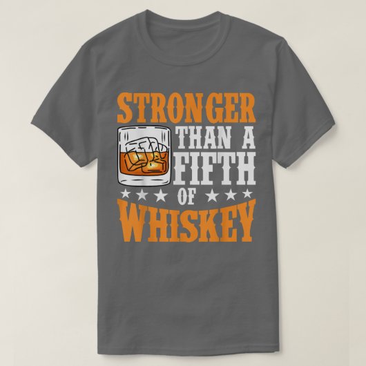 Sterker dan een vijfde van het Shirt van de whisky (Design voorkant)