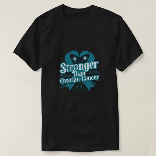 Sterker Dan Eierstokkanker Typography T-Shirt (Design voorkant)