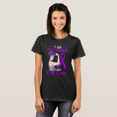 Sterker dan epilepsy Paarse lintbon Awareness Mon T-shirt (Voorkant volledig)