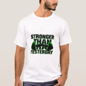 Sterker dan gisteren Neon T-shirt (Voorkant)