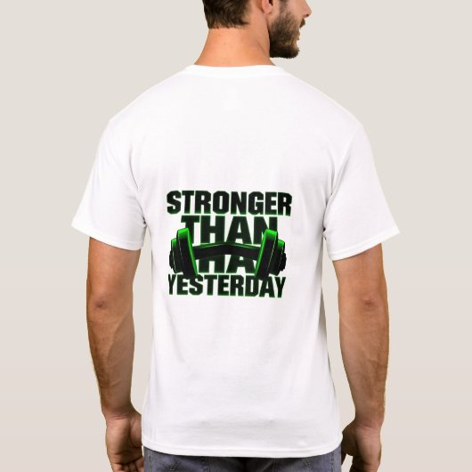 Sterker dan gisteren Neon T-shirt (Achterkant)