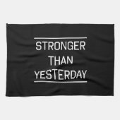 Sterker dan gisteren theedoek (Horizontaal)