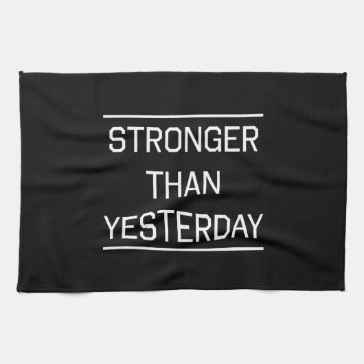 Sterker dan gisteren theedoek (Horizontaal)