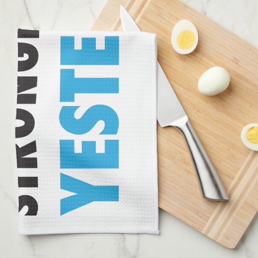 Sterker dan gisteren theedoek (Quarter Fold)