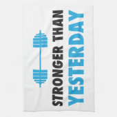 Sterker dan gisteren theedoek (Verticaal)