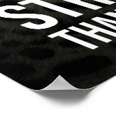 Sterker dan gisteren - tijger poster (Hoek)