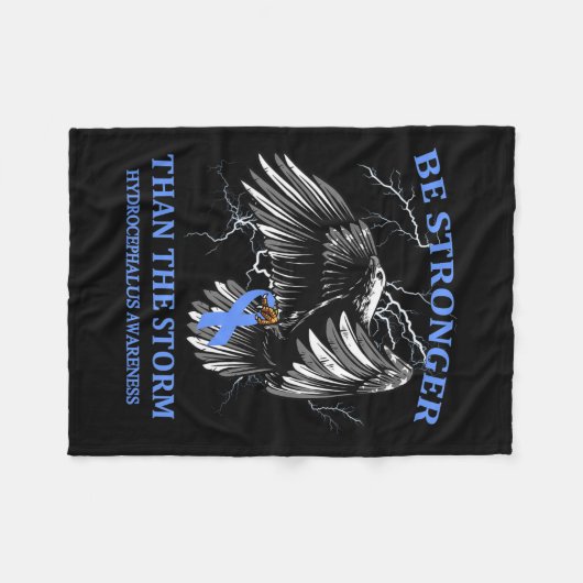 Sterker dan het Storm Hydrocefalus Fleece Deken (Voorkant (Horizontaal))