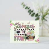 Sterker dan het storm, melanine, sista, zwart meis briefkaart (Staand voorkant)