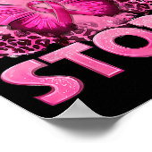 Sterker dan het Storm met vlinderborstkanker Poster (Hoek)