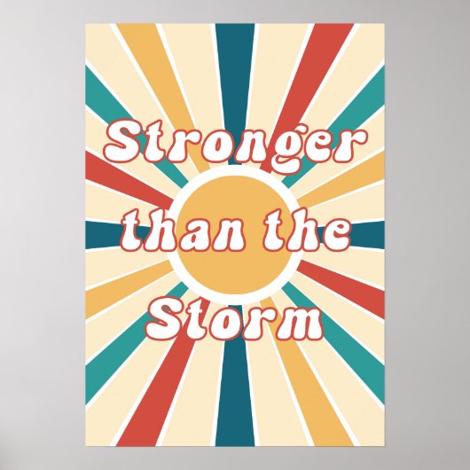 Sterker dan het Storm Retro Poster (Voorkant)