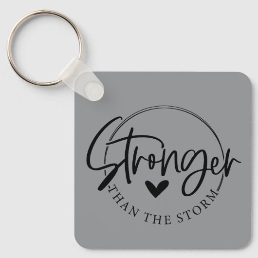 Sterker dan het storm sleutelhanger (Voorkant)