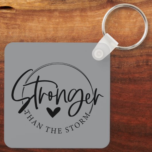 Sterker dan het storm sleutelhanger (Achterkant)