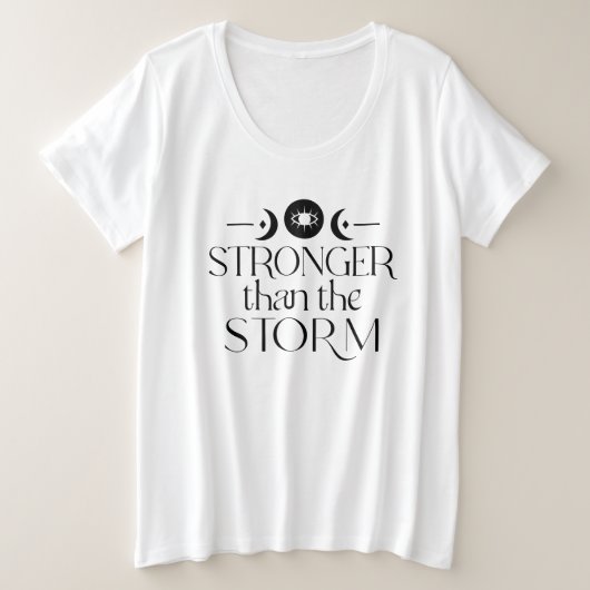 Sterker dan het Storm Spiritueel T-shirt (Design voorkant)