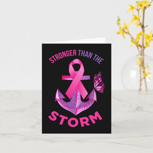Sterker dan het Storm tegen borstkanker Kaart (Gele Bloem)