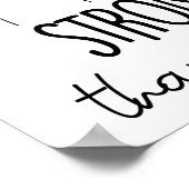 Sterker dan het Storm voor geestelijke gezondheid Poster (Hoek)