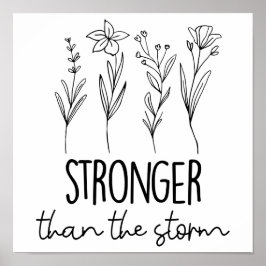 Sterker dan het Storm voor geestelijke gezondheid Poster