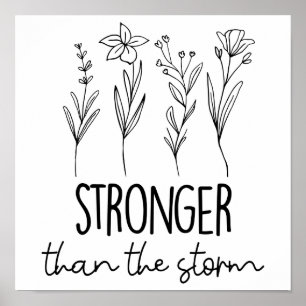 Sterker dan het Storm voor geestelijke gezondheid Poster