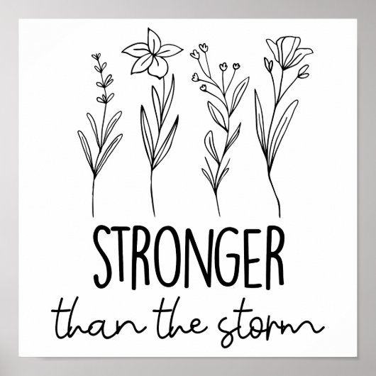 Sterker dan het Storm voor geestelijke gezondheid Poster (Voorkant)