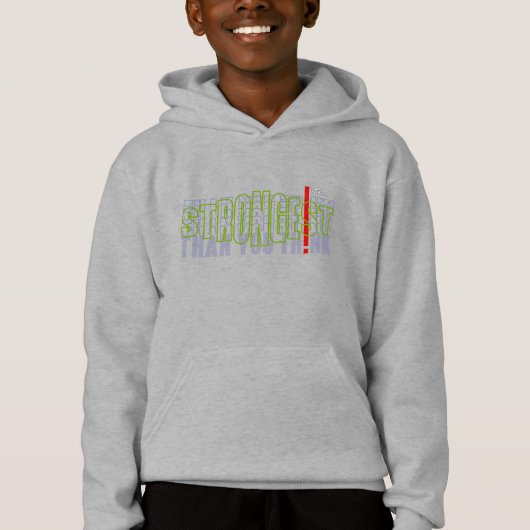 Sterker dan je denkt | Kinder Hoodie (Voorkant)