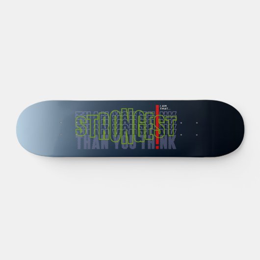Sterker dan je denkt | persoonlijk skateboard (Horizontaal)