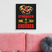 Sterker dan je excuses canvas afdruk (Insitu (Woonkamer))