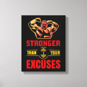 Sterker dan je excuses canvas afdruk (Voorkant)