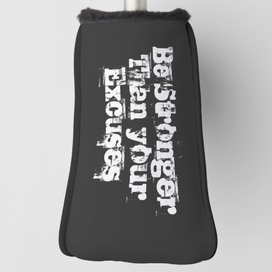 Sterker dan je excuses golfheadcover (Draai 90)