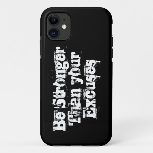 Sterker dan je excuses, inspirerend Case-Mate iPhone case (Achterkant)