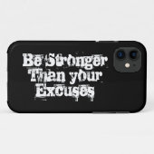 Sterker dan je excuses, inspirerend Case-Mate iPhone case (Achterkant (horizontaal))