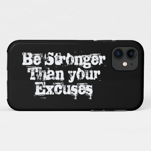Sterker dan je excuses, inspirerend Case-Mate iPhone case (Achterkant (horizontaal))
