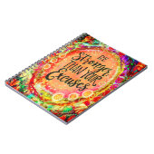 Sterker dan je excuses kleurrijke inspiratie notitieboek (Linkerzijde)