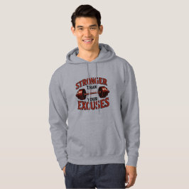 Sterker dan je excuses Motivatie sportschool Hoodie