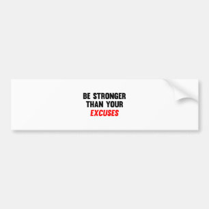 Sterker dan je overschrijvingen bumpersticker