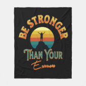 Sterker dan je overschrijvingen fleece deken (Voorkant)