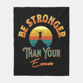 Sterker dan je overschrijvingen fleece deken