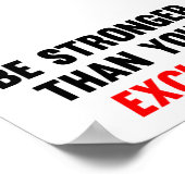 Sterker dan je overschrijvingen poster (Hoek)